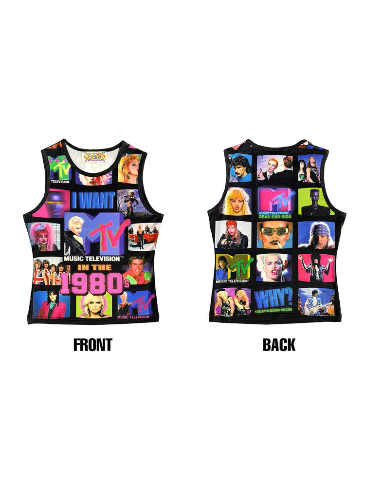 DEADENDKIDS ARCHIVE fitted graphic tank — garment-only view
