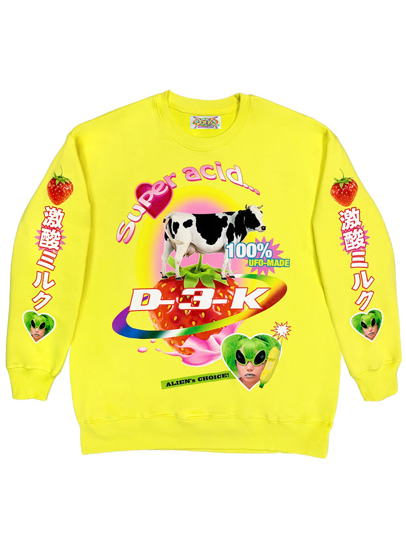 DEADENDKIDS LEMON RIOT cotton sweatshirt — garment-only view