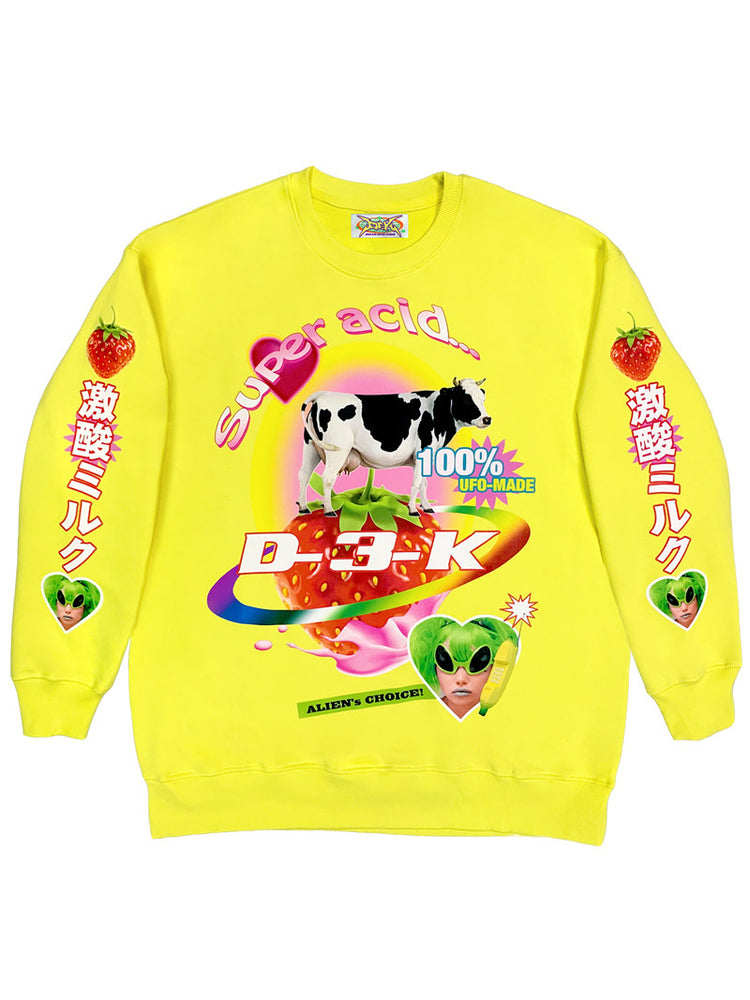 DEADENDKIDS LEMON RIOT cotton sweatshirt — garment-only view