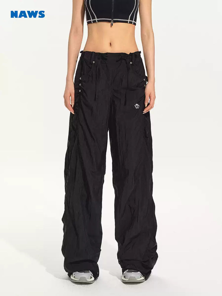 NAWS CLOUD three-proof softshell running pants — alternate modeled view showing the silhouette