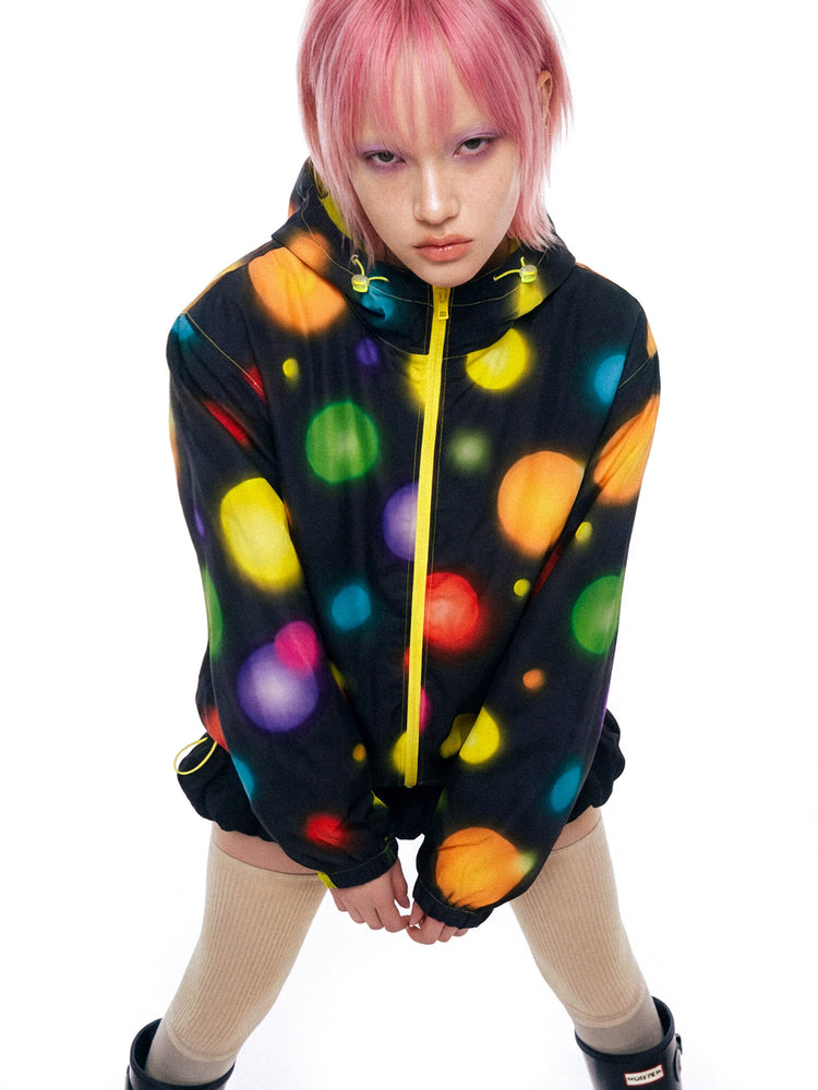 DEADENDKIDS POLKA SHIELD three-proof shell jacket — construction detail