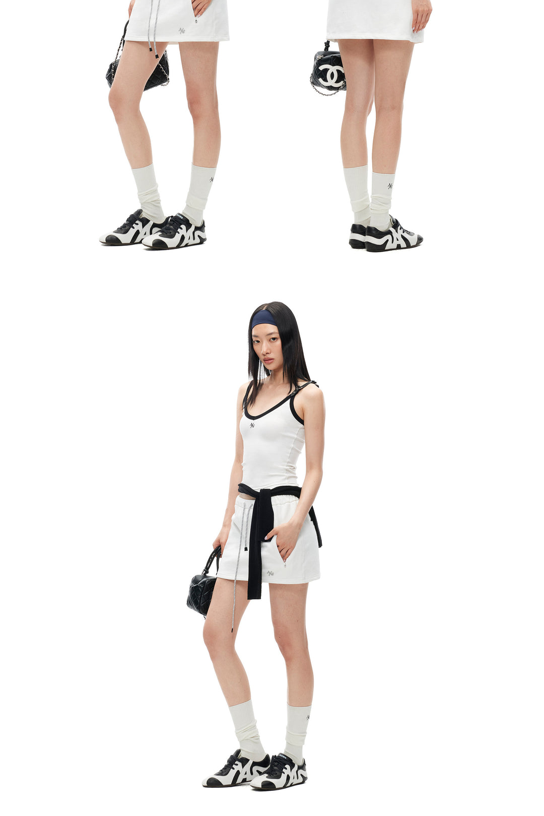 NAWS MONA leather-belt camisole — catalog view showing the design and silhouette