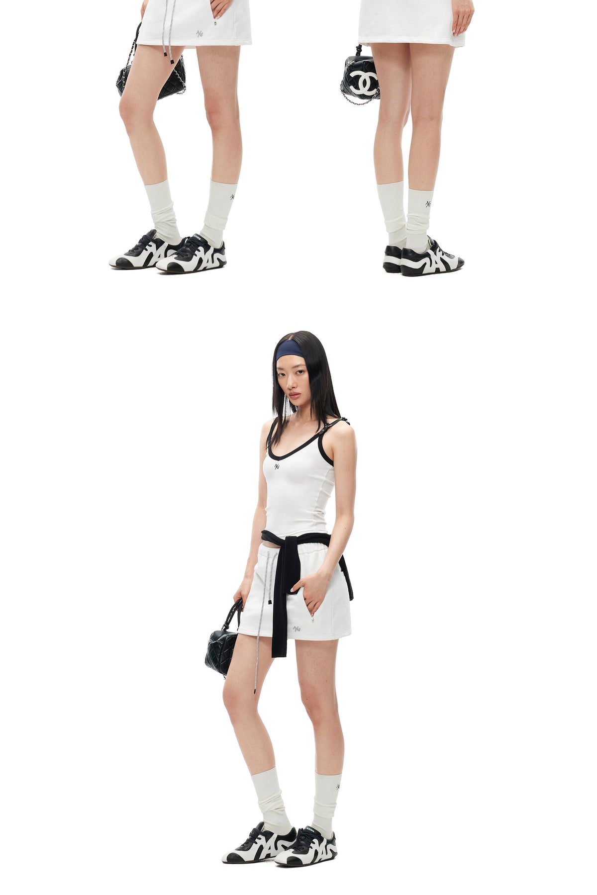 NAWS MONA leather-belt camisole — catalog view showing the design and silhouette