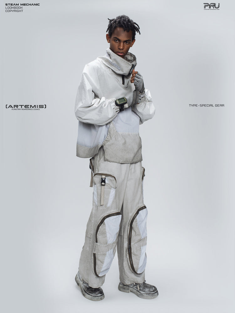 PIONEER eris white welded multi-pocket work pants — alternate product view