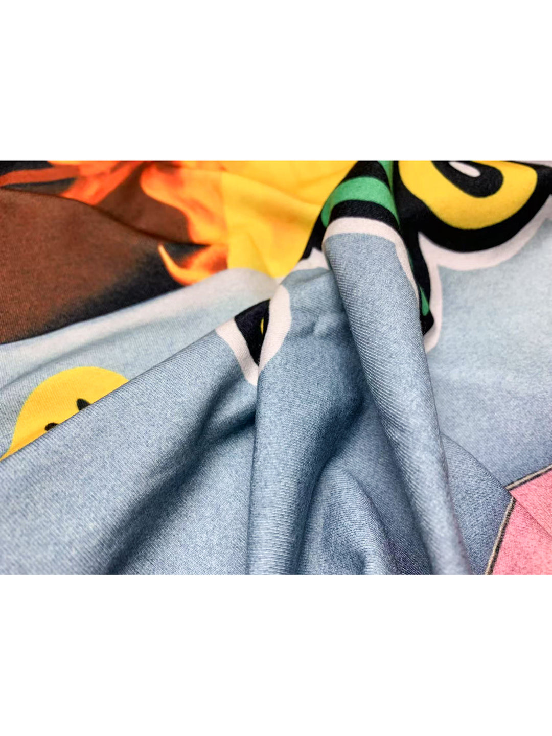 DEADENDKIDS REVERSIBLE ARCHIVE graphic maxi skirt — construction detail