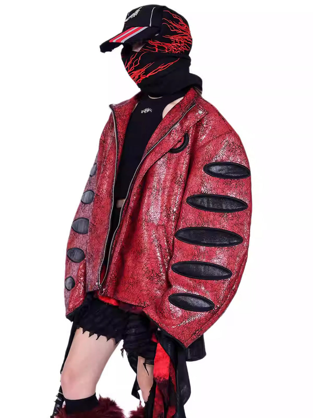 ELECTRIC MOON CRACKED LEATHER JACKET