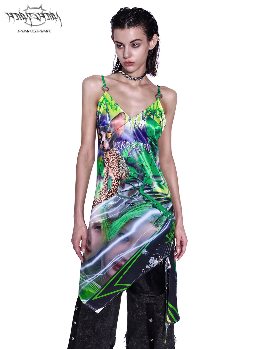 SPHINX CAT FLUORESCENT DIGITAL DRESS