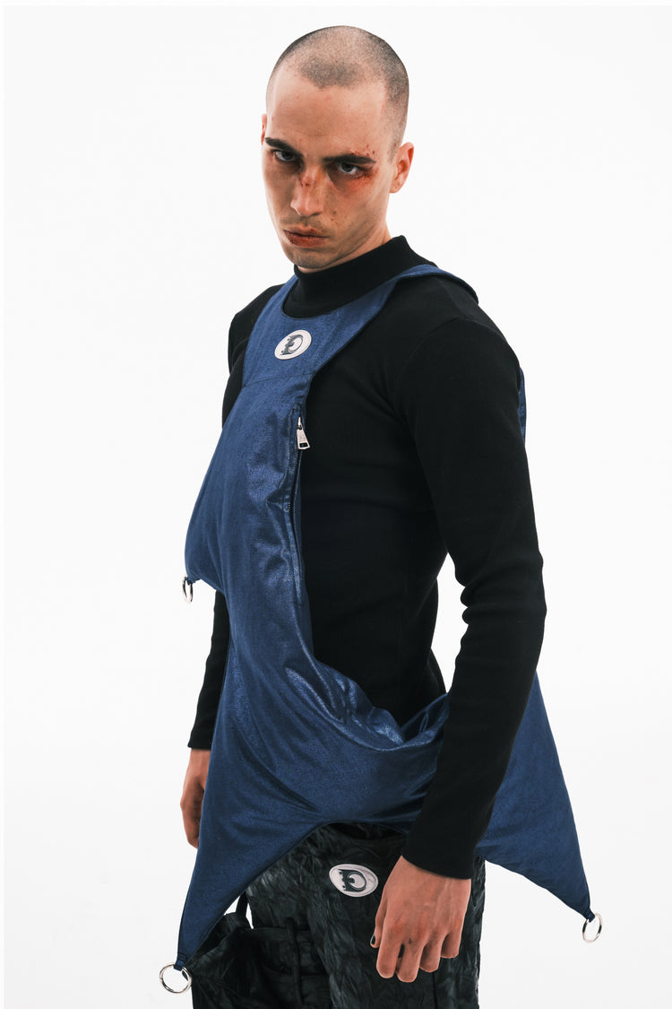 EMBRYO BLUE SPIKE padded sculptural bag — additional product detail view
