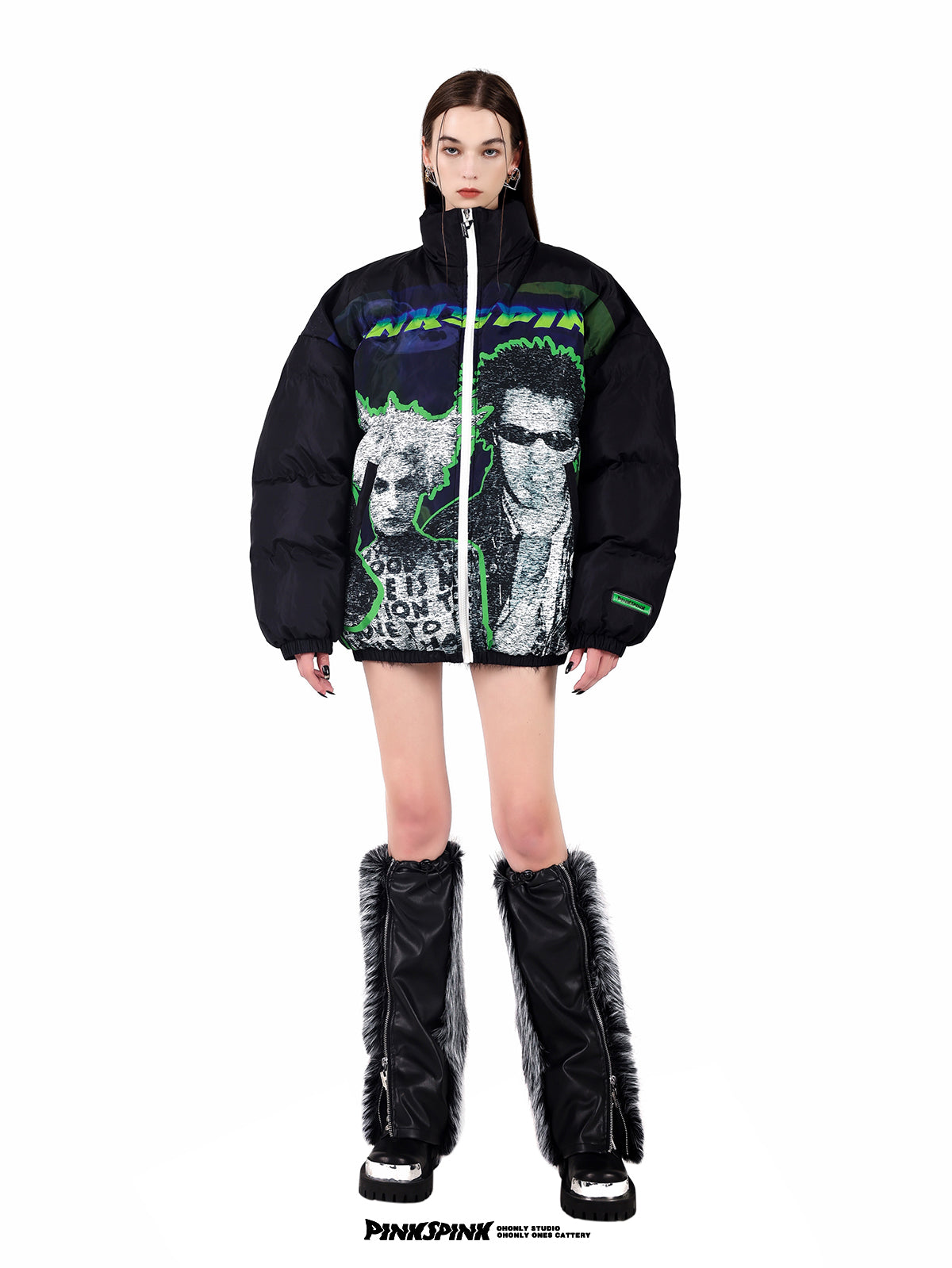 SPHINX PUNK quilted puffer - Dragon Star