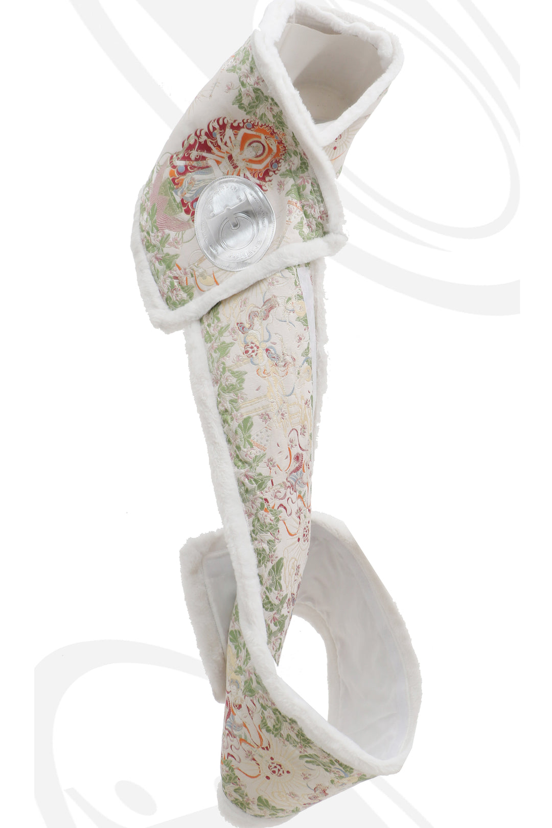EMBRYO BONE COURT convertible padded dress — full-length modeled view
