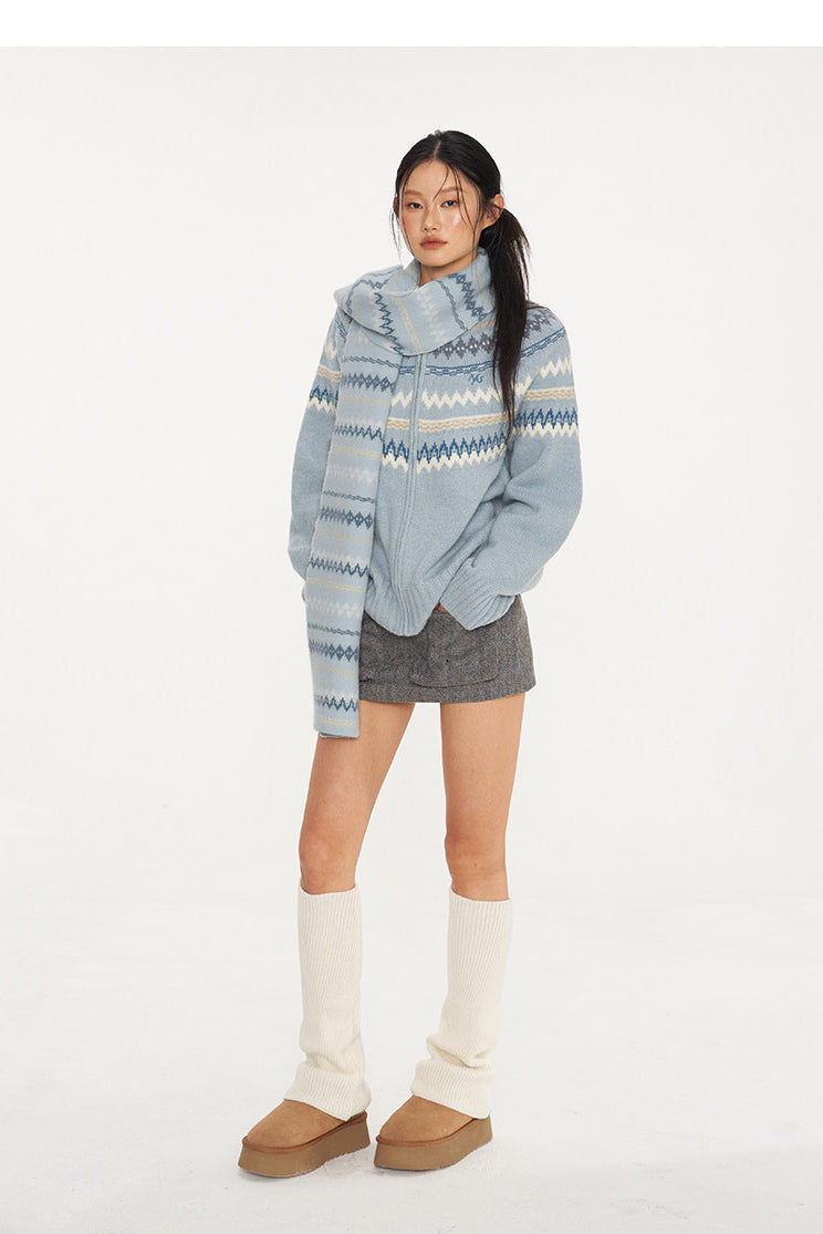NAWS FAIR ISLE wool-alpaca cardigan — cleaned hero collage showing the complete design