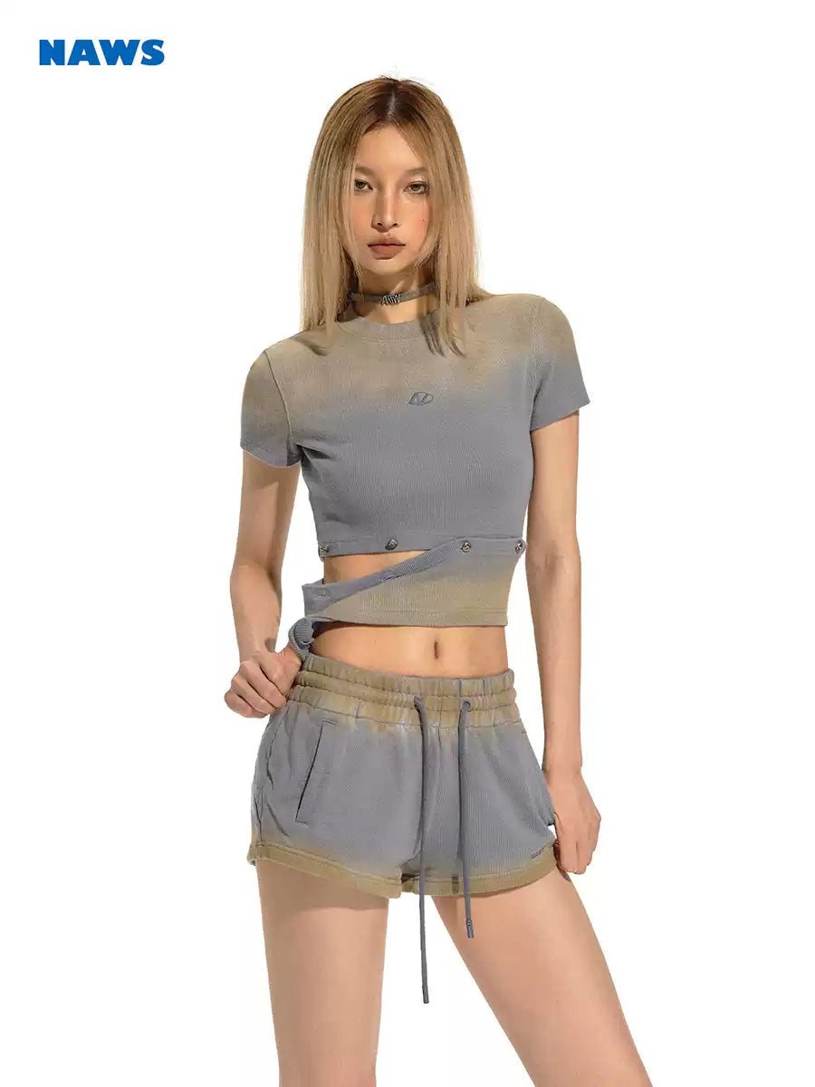 NAWS ROYAL BLUE MUD-DYE DISASSEMBLY TEE