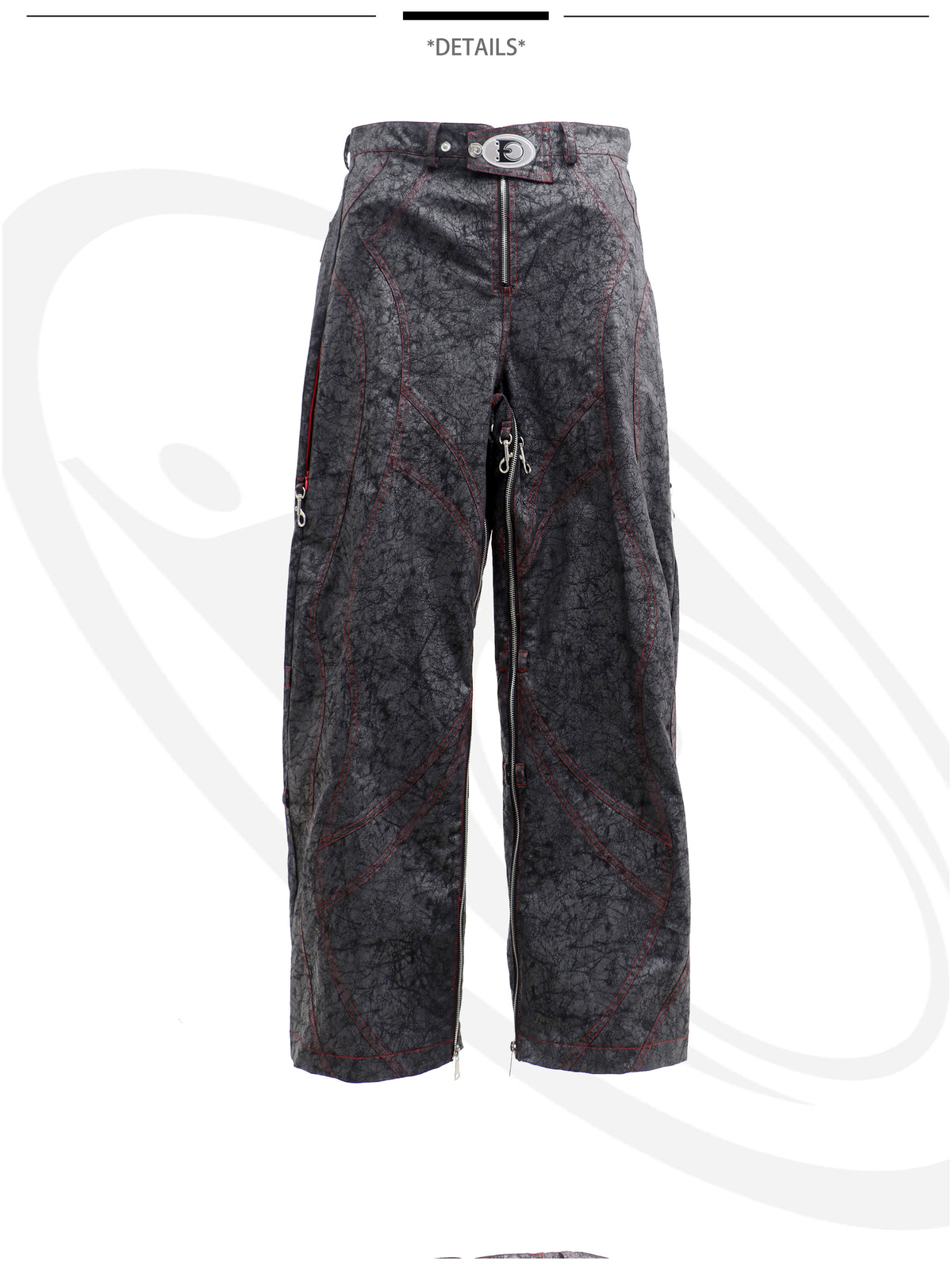 EMBRYO STRUCTURE convertible bustier & wide-leg pants — product-only rear view