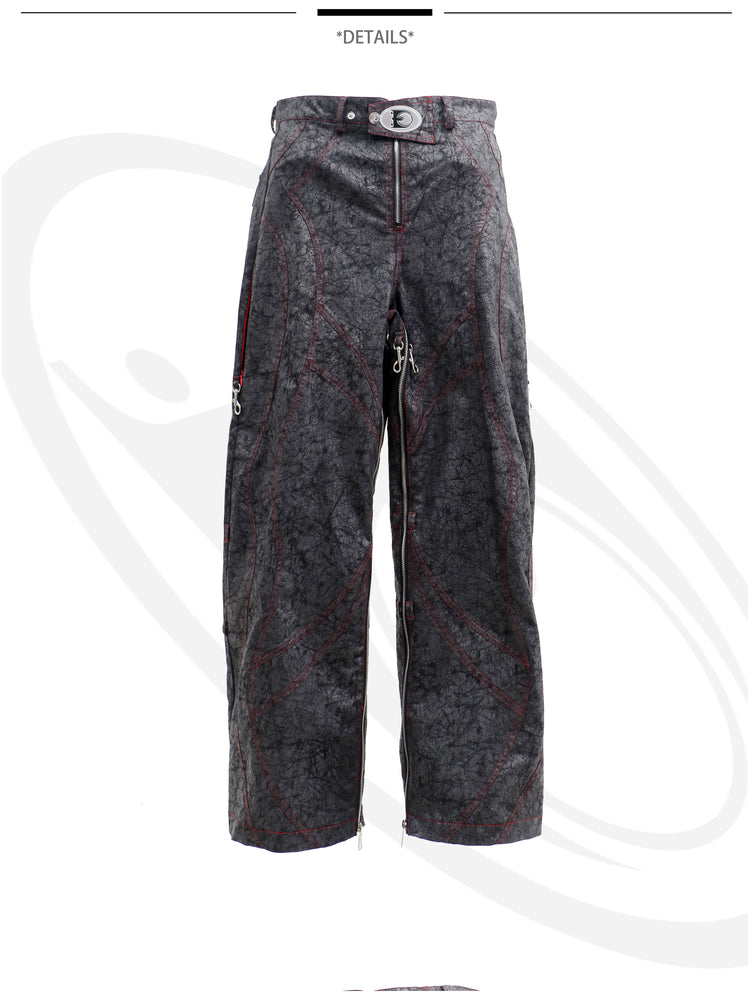EMBRYO STRUCTURE convertible bustier & wide-leg pants — product-only rear view