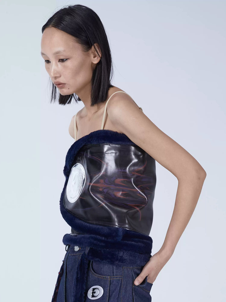 EMBRYO RITUAL WRAP convertible skirt & bustier — alternate styled presentation