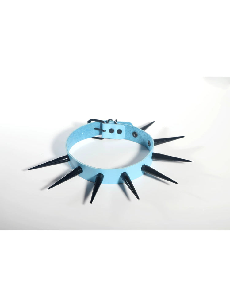 DEADENDKIDS SPIKE RING studded choker — garment-only view