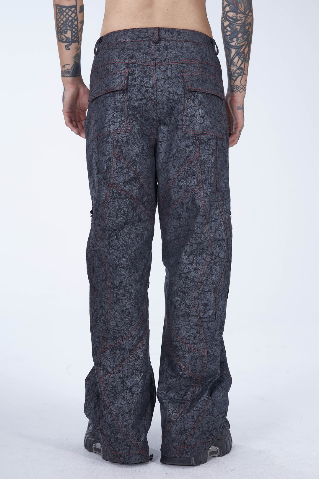 EMBRYO STRUCTURE convertible bustier & wide-leg pants — additional product detail view