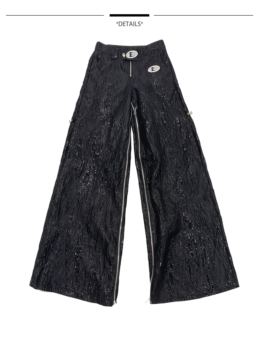 EMBRYO VENOM SHELL convertible zip skirt-pants — construction detail