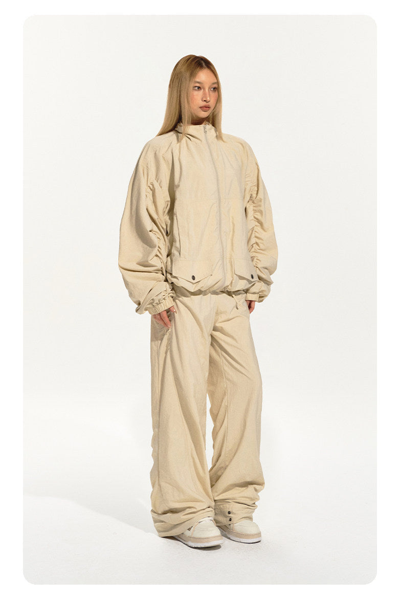NAWS CLOUD softshell running jacket — product detail view showing texture and hardware