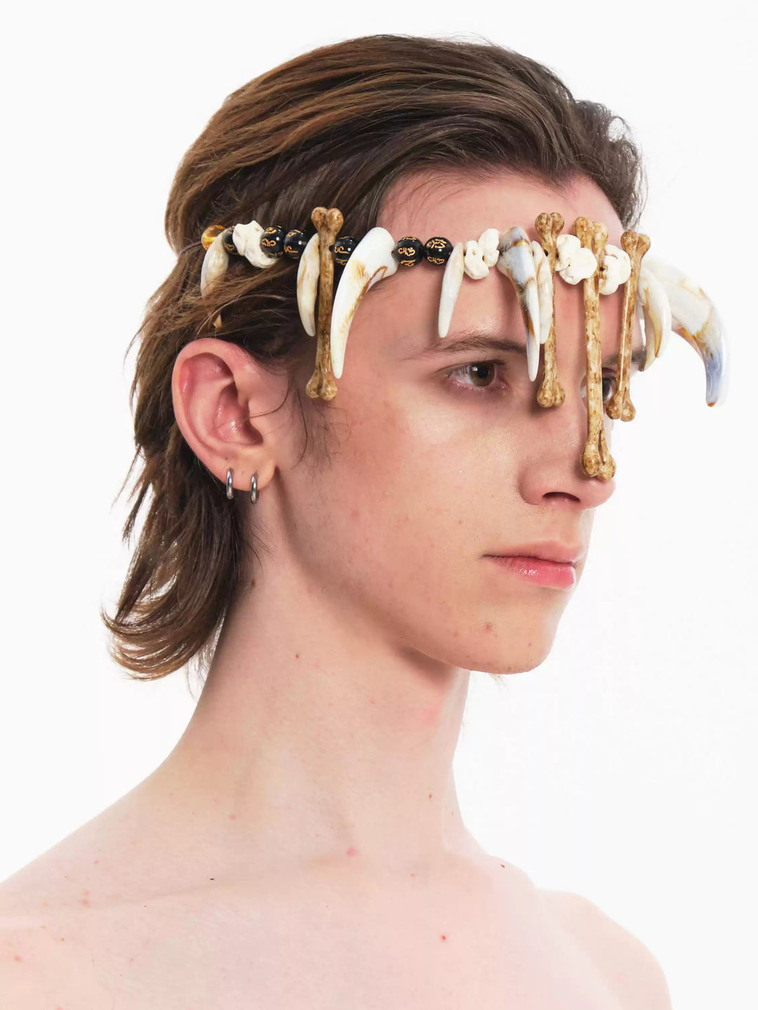 EMBRYO BONE RELIC adjustable necklace & headpiece — alternate product presentation