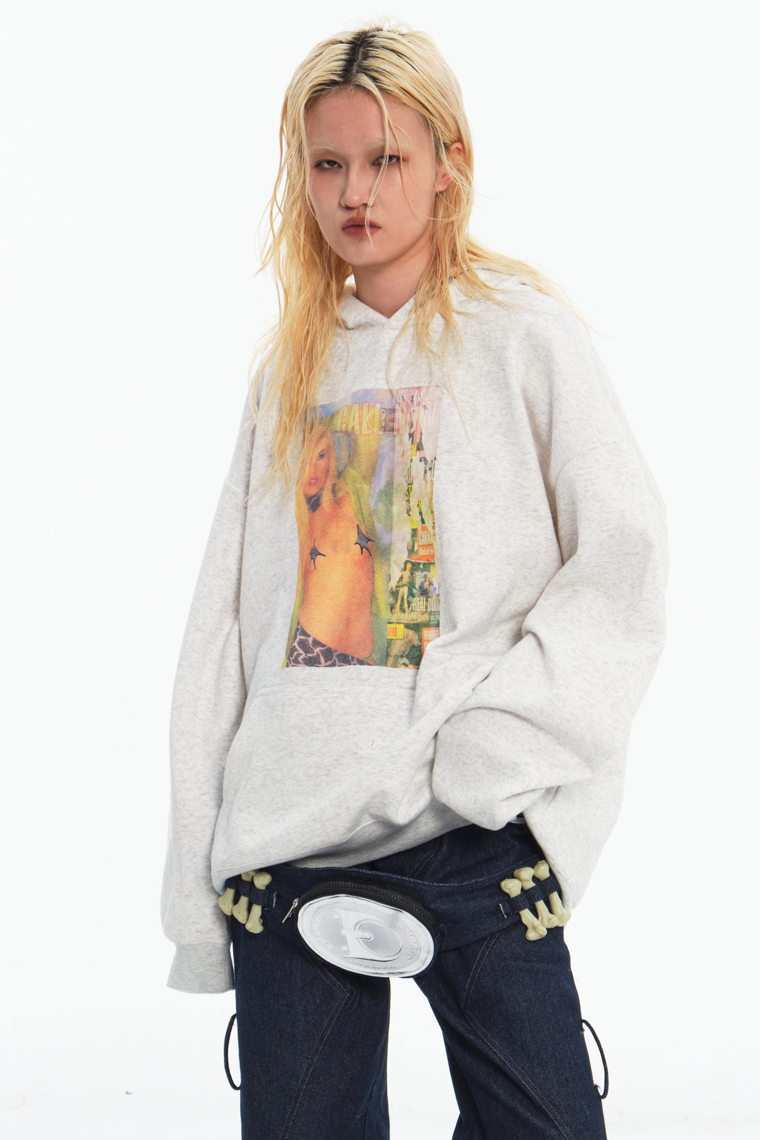 EMBRYO STAR GIRL graphic hoodie — additional product detail view