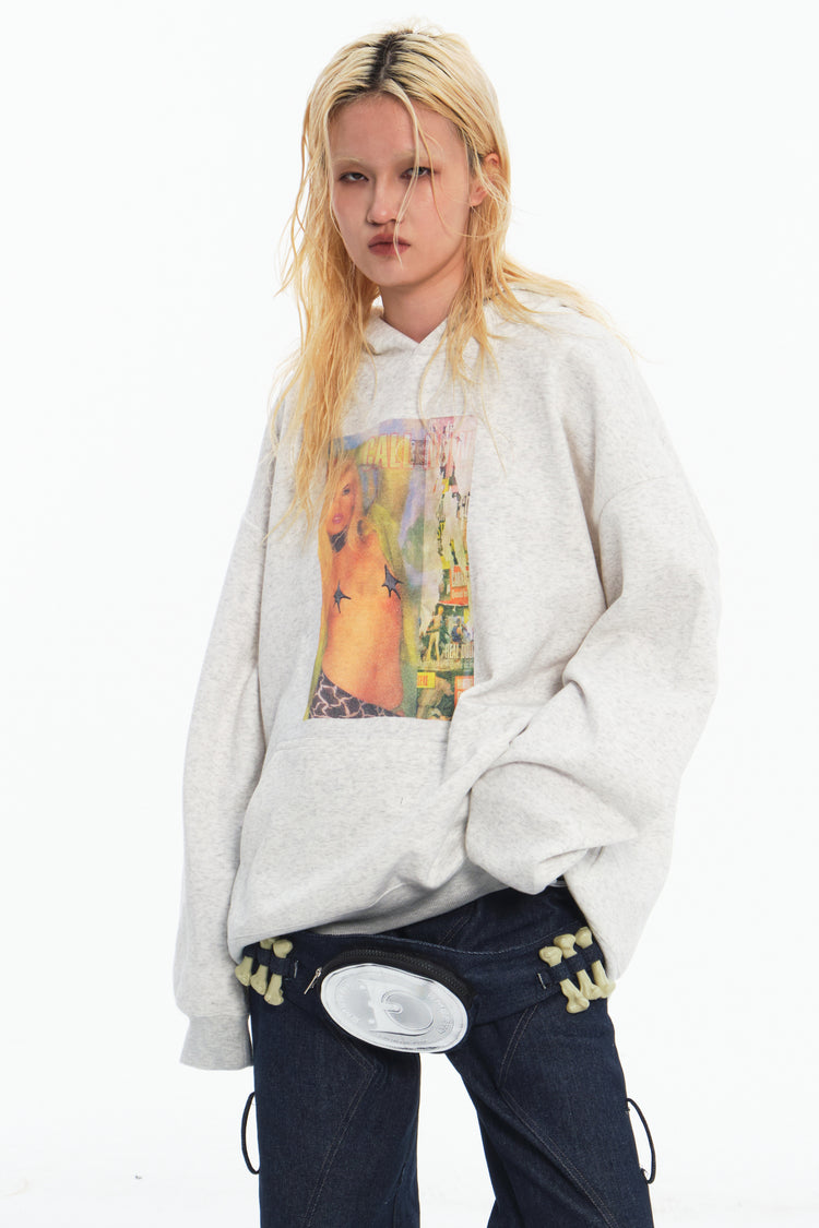 EMBRYO STAR GIRL graphic hoodie — additional product detail view