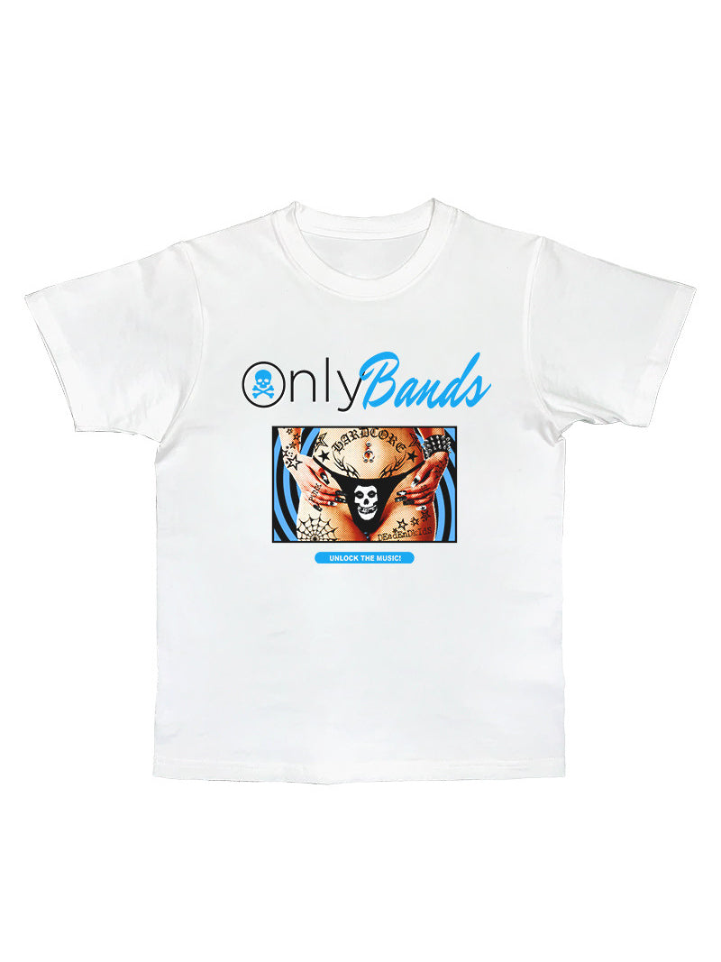DEADENDKIDS YOUCUTE fitted graphic tee — material and print detail