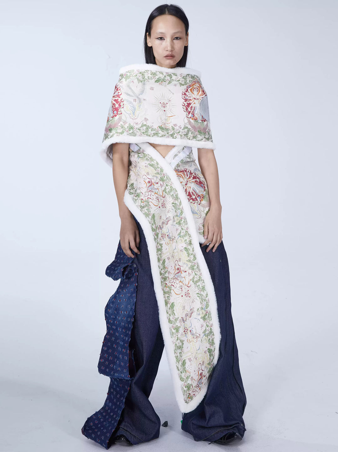 EMBRYO BONE COURT convertible padded dress — front product presentation