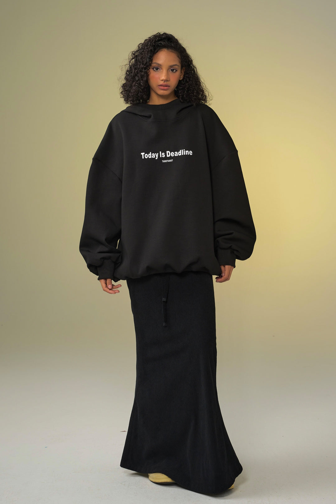TAROTAROT IT'S MY DAY OFF OVERSIZED HOODED SWEATSHIRT