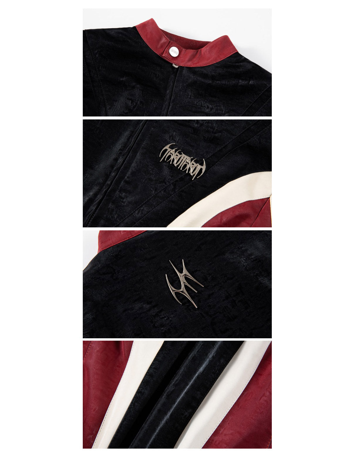 RED VELVET motorcycle leather jacket – Dragon Star