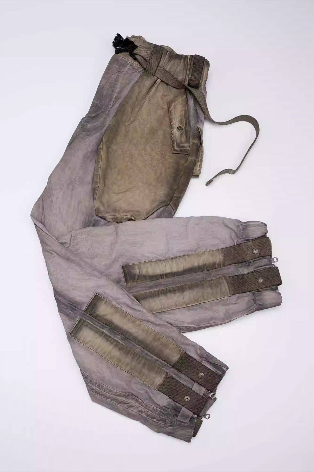 STARCORE mercury brown engineer utility pants — mercury brown folded flat lay showing pocket and lower-leg construction