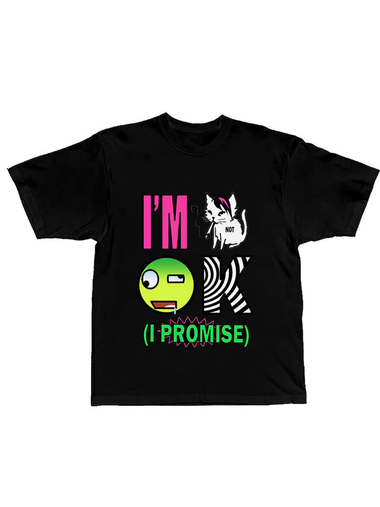 DEADENDKIDS EMO KIDS oversized graphic tee — construction detail