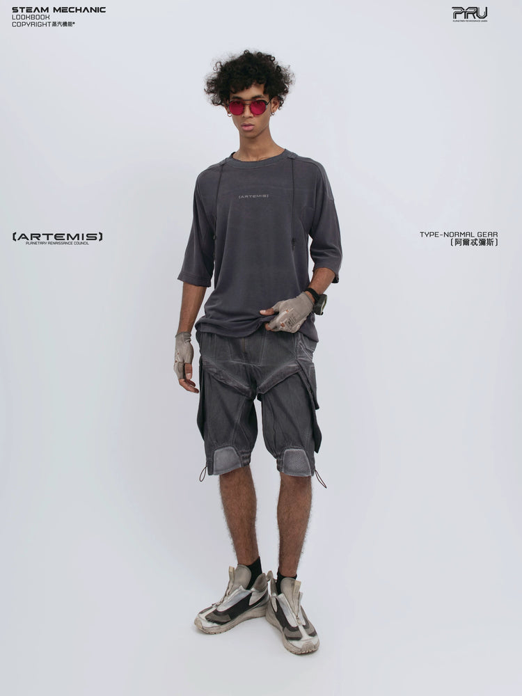 LIGHTSHADOW spirit deconstructed technical tee — alternate product view