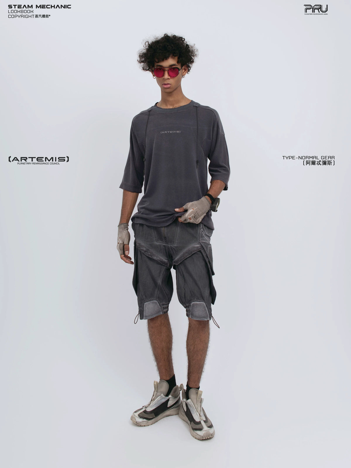 LIGHTSHADOW spirit deconstructed technical tee — alternate product view