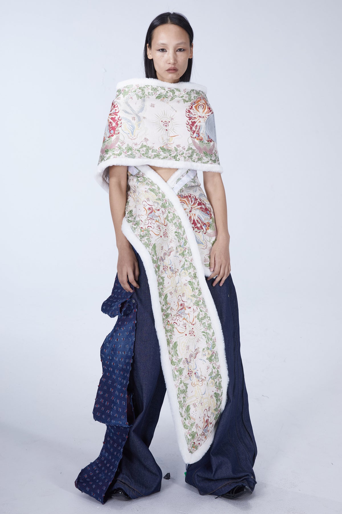 EMBRYO BONE COURT convertible padded dress — construction detail
