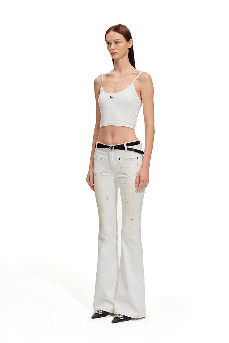 NAWS INTERPRETATION butterfly layering camisole — alternate modeled styling view