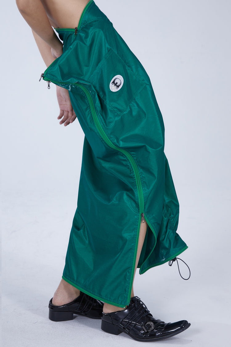 EMBRYO SLEEP POD convertible dress & bag — material and hardware detail
