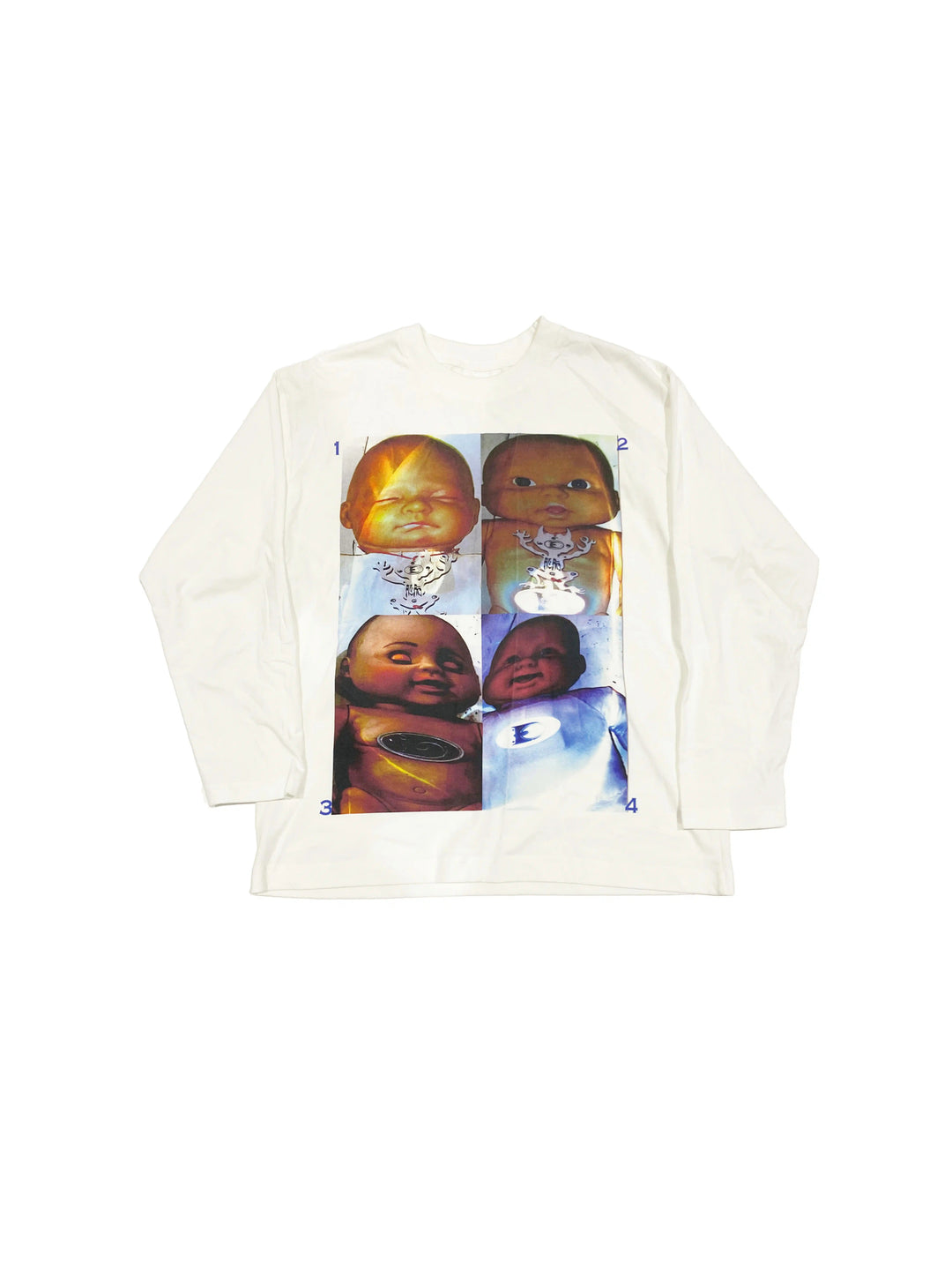 EMBRYO ABCD FOUR CHILDREN white graphic sweatshirt — construction detail