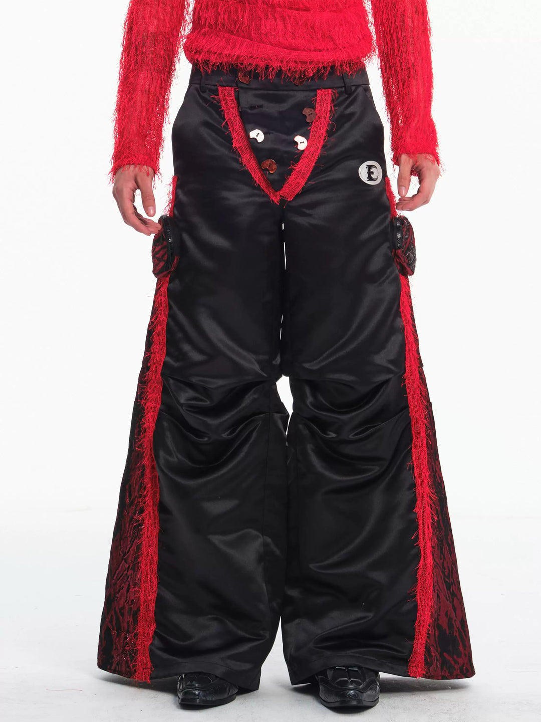 EMBRYO IMPACT SHIELD padded wide-leg pants — front product presentation