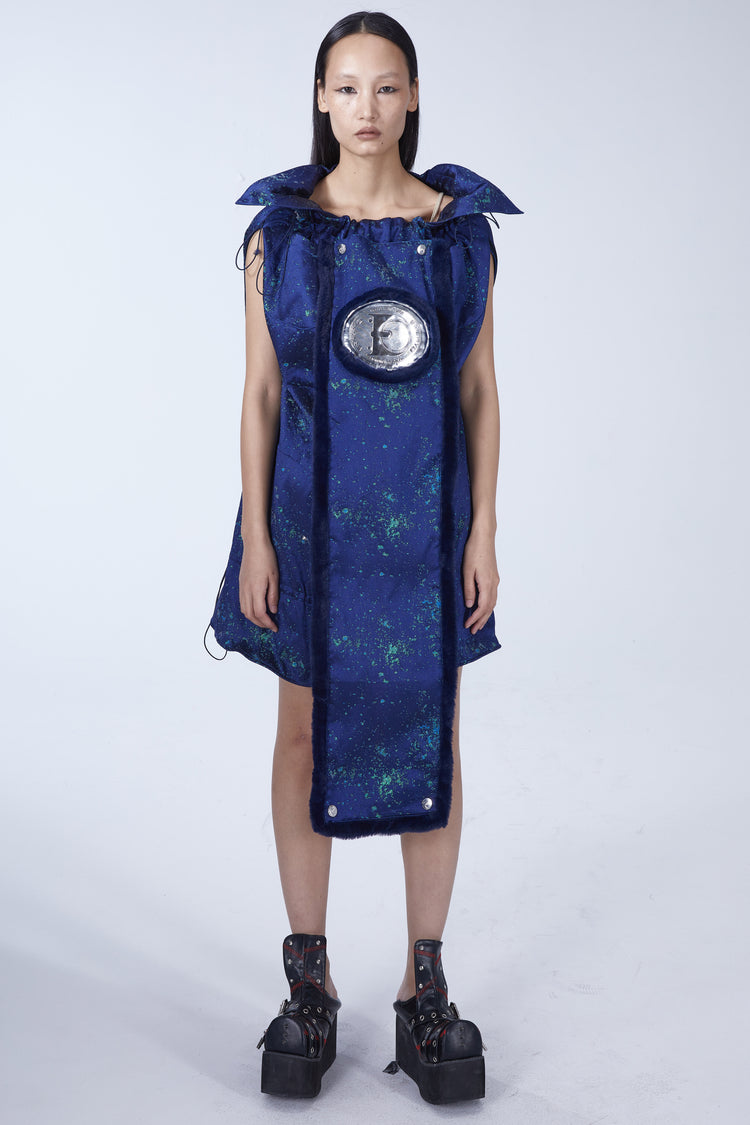 EMBRYO GALAXY convertible skirt & bustier — alternate modeled angle
