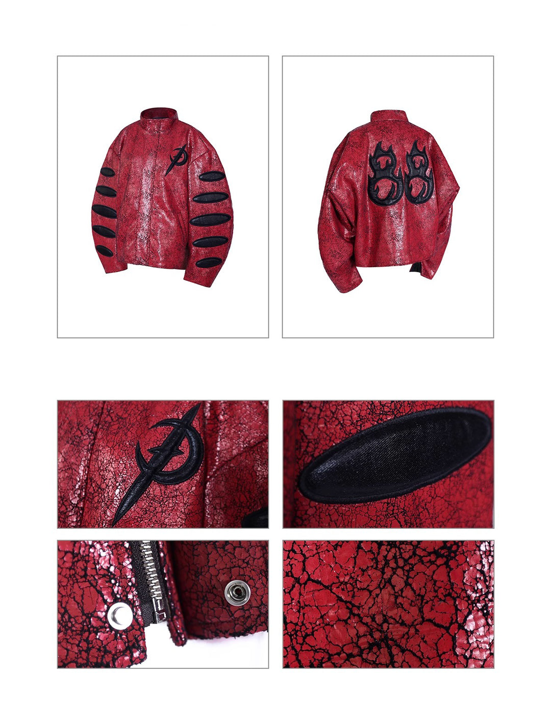 ELECTRIC MOON CRACKED LEATHER JACKET