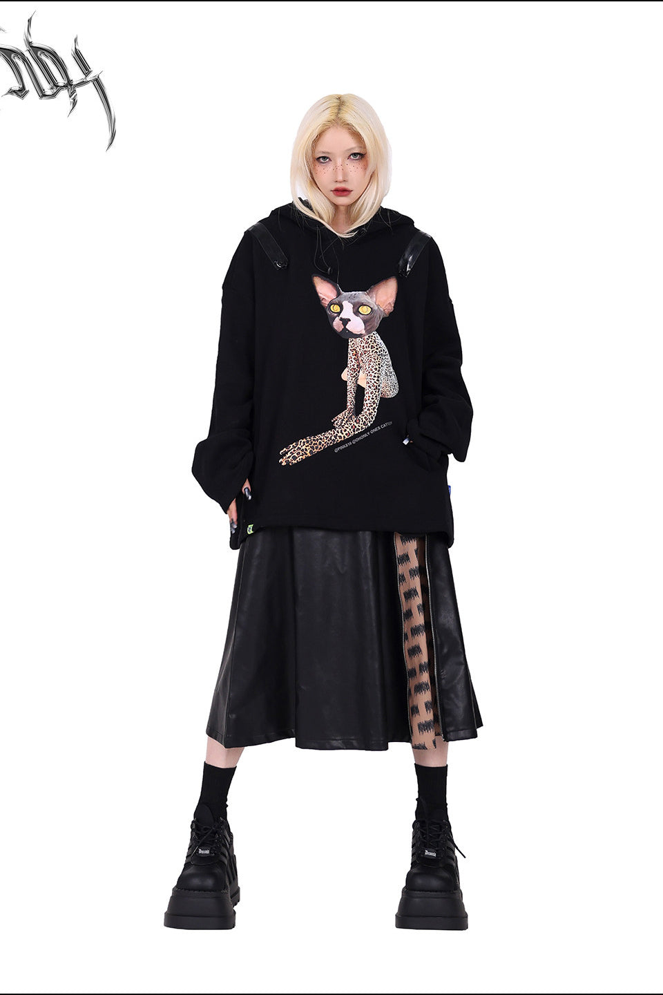 PINKSPINK EXHIBITION CORE zip A-line midi skirt — catalog view showing the design and silhouette