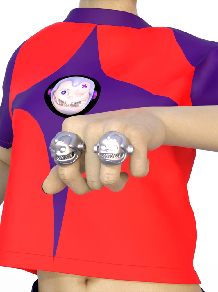 EMBRYO E23 LITTLE ONE open ring — front product presentation
