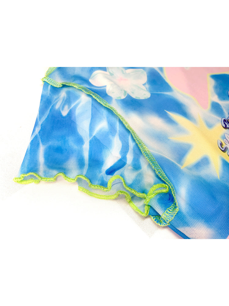 DEADENDKIDS SODA PARADISE mesh top & fishtail skirt — garment-only view
