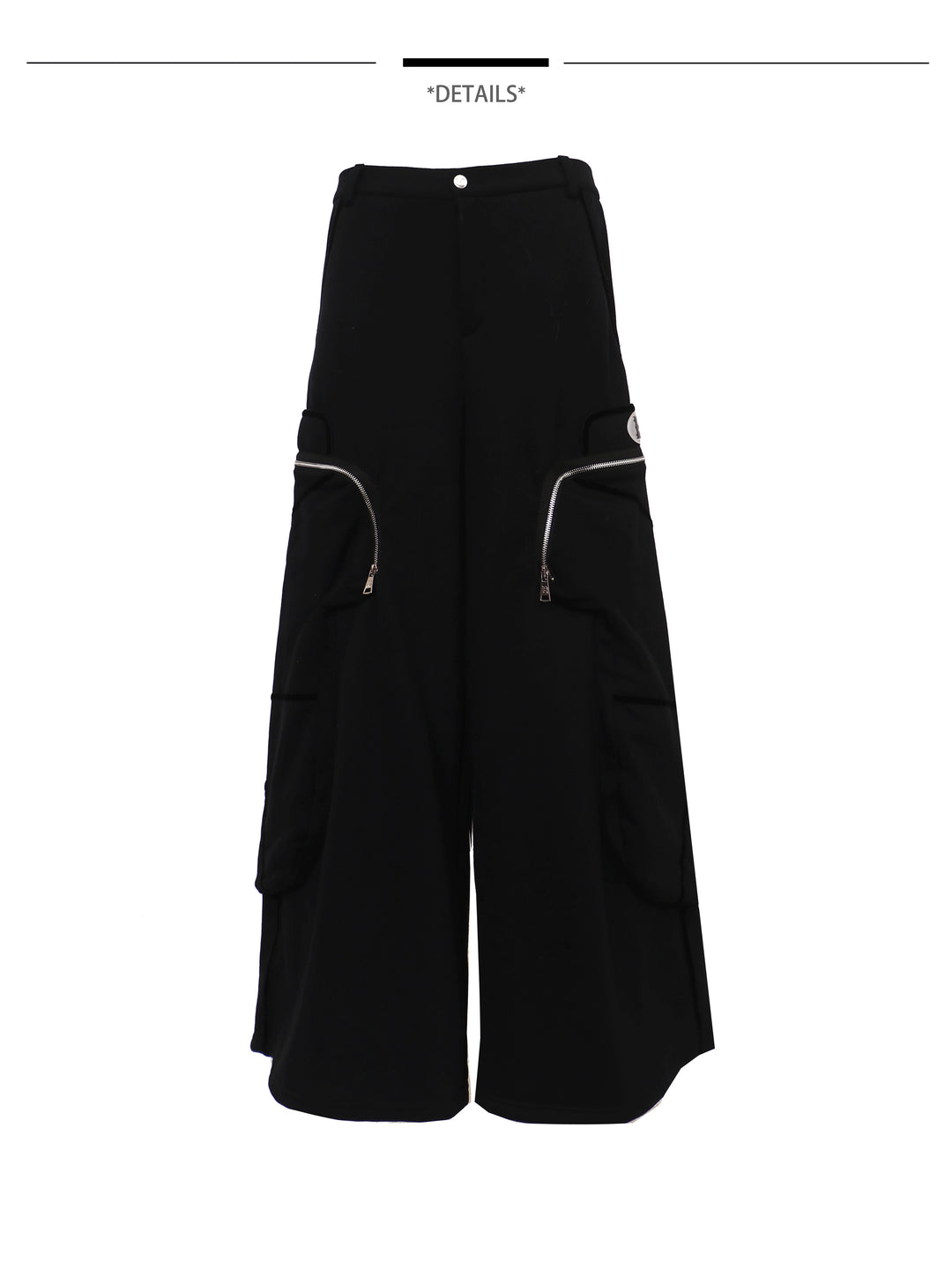 EMBRYO BIG POCKET wide-leg sweatpants — fabric and graphic detail
