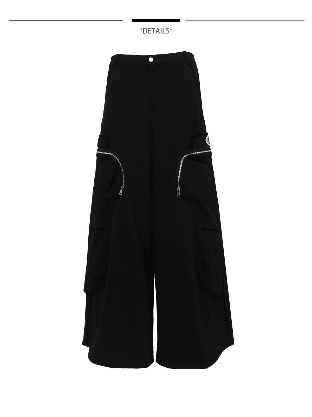 EMBRYO BIG POCKET wide-leg sweatpants — fabric and graphic detail