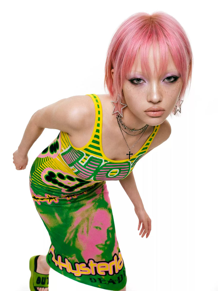 DEADENDKIDS HYSTERIA fitted tank maxi dress — side or detail presentation