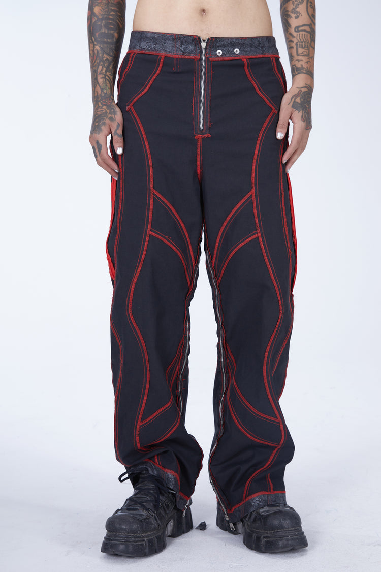 EMBRYO STRUCTURE convertible bustier & wide-leg pants — additional product detail view