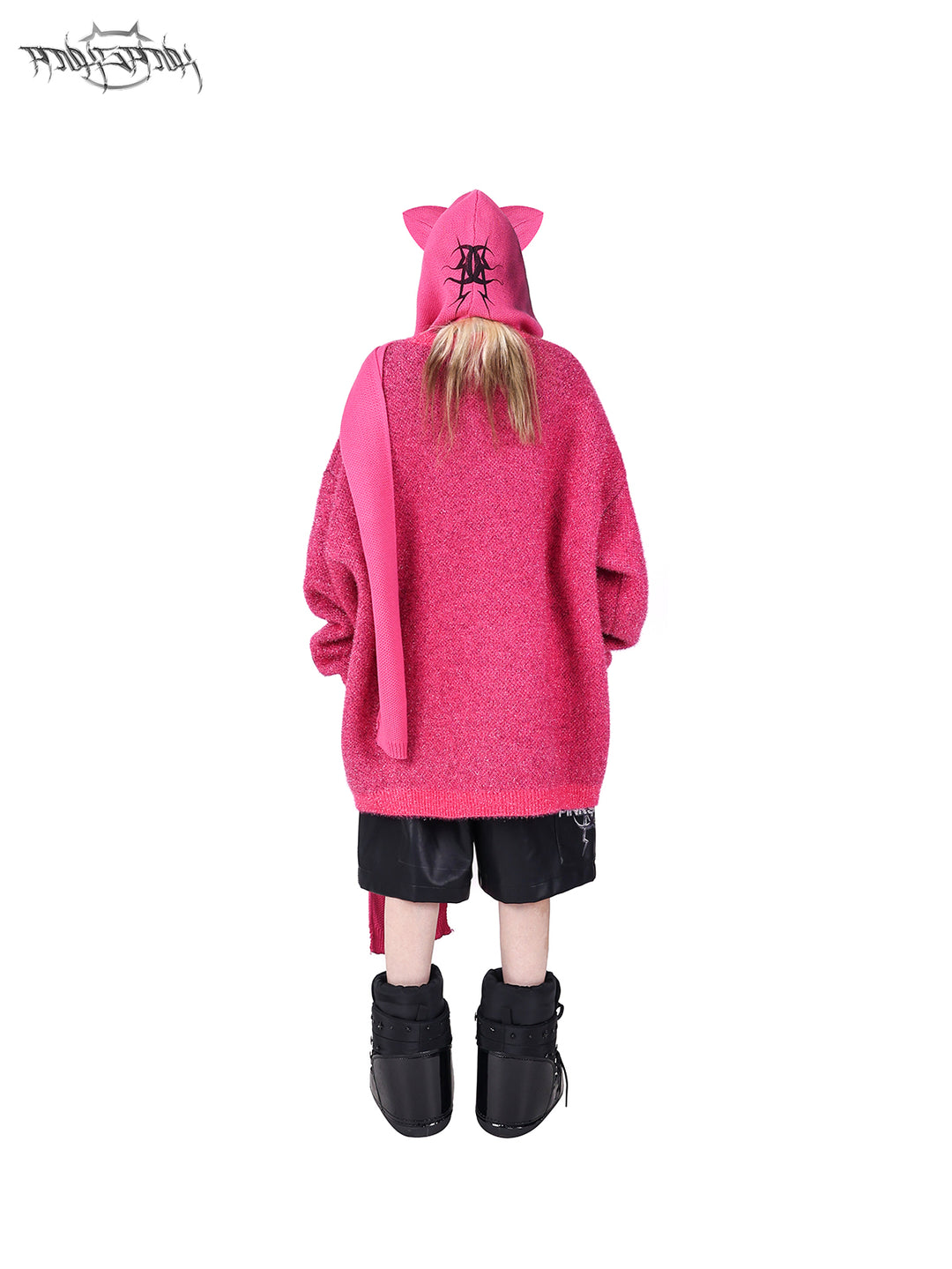 PINKSPINK ELECTRIC MOON CRYSTAL WOOL Y2K KNIT SWEATER