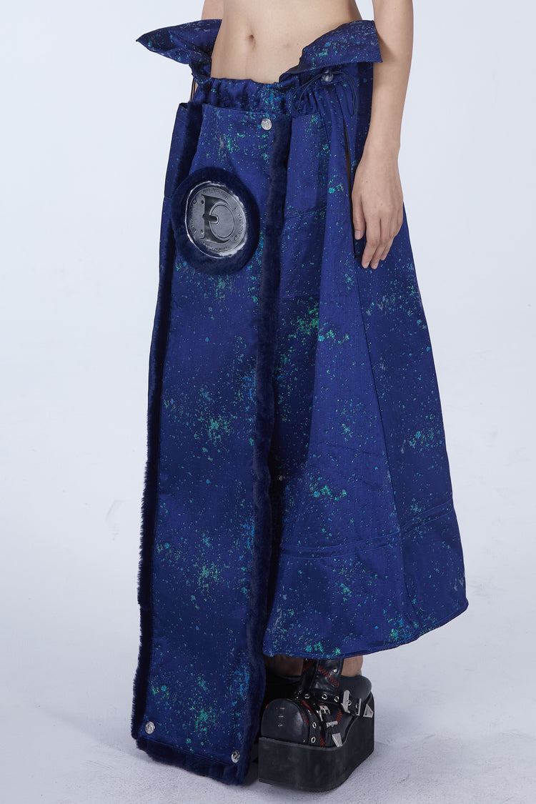 EMBRYO GALAXY convertible skirt & bustier — material and hardware detail